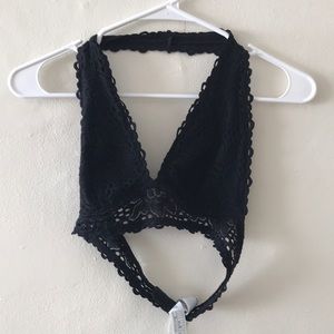 Black Forever 21 Lacy Halter style bralette